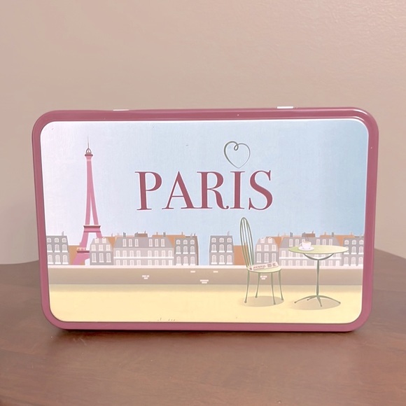 Lot of 3 Paris Decorated Tins by Massilly France - 7.25" x 5.25" - Picture 3 of 15